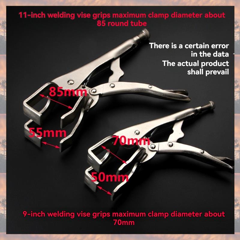 2025 Trend Multi-Function Pipe Welding Butt Pliers Welding Pliers Tools Adjustable Grip Vise U-Shaped Welding Vise Grips