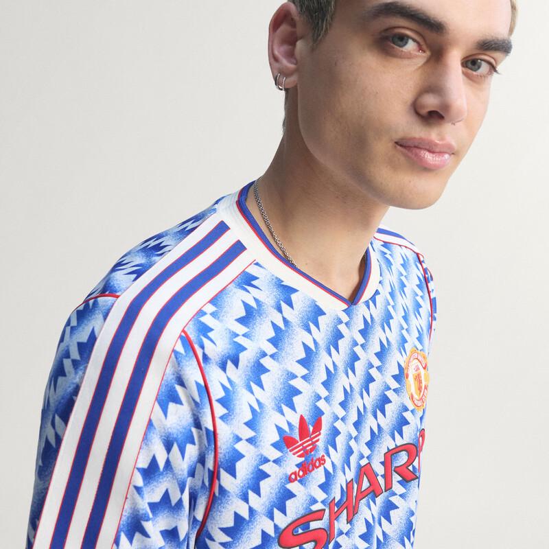 Adidas Manchester United 1991/92 Retro V-Neck Short Sleeve Football Jersey