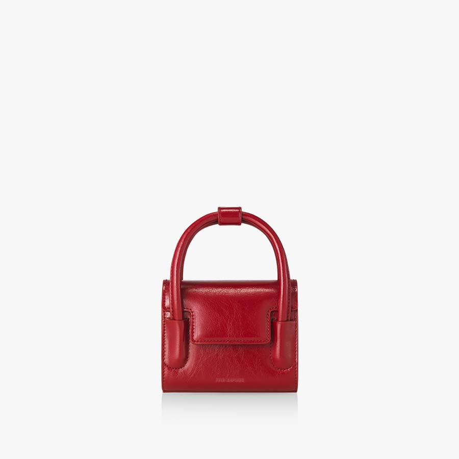 

FIND KAPOOR Marty Bag 12 Красный мятый