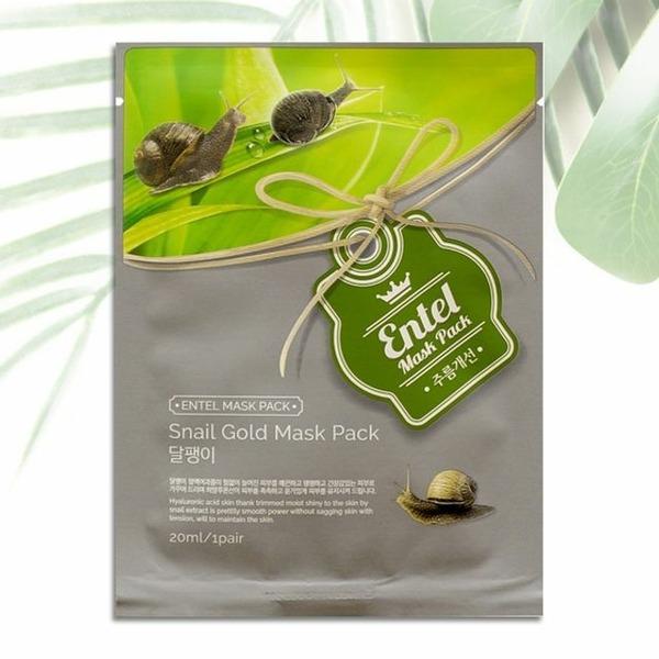 Entel Snail Mask Pack x10 Packs Moisturizing Sheet Pack Skin Soothing (WA049C5) basic