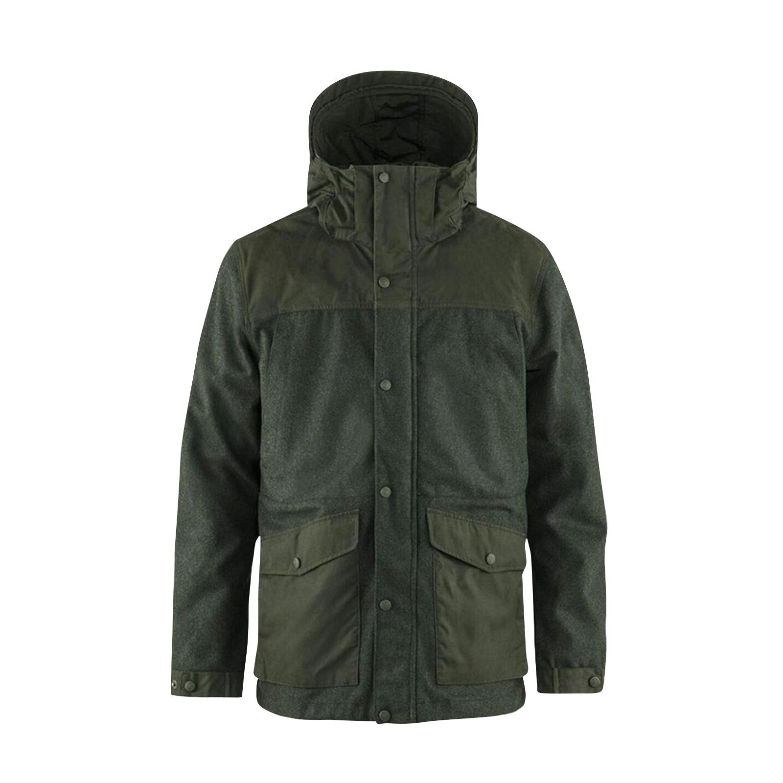 

Ретро мужское пальто рабочая одежда модная повседневная куртка с капюшоном L армия зеленый