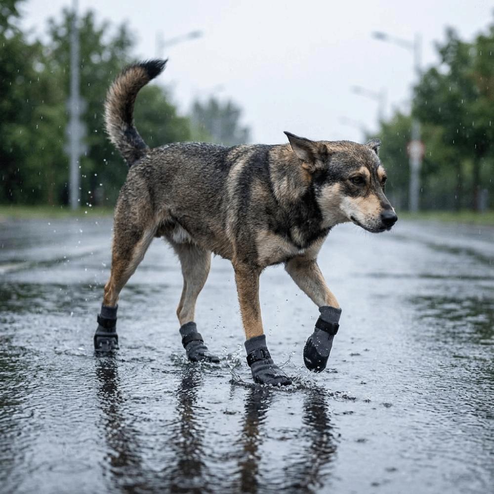4PCS Wear Resistant Waterproof Dog Socks Shoes Dirt-Resistant Dog Paw Protector Home