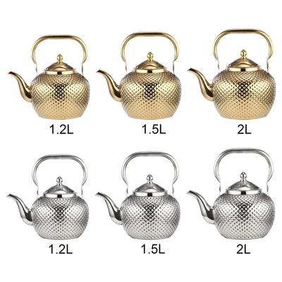 Stainless Steel Teapot with Removable Infuser for Stovetop Safe Restaurant Loose Leaf Tea Pot Lifting Handle with Tea Filter