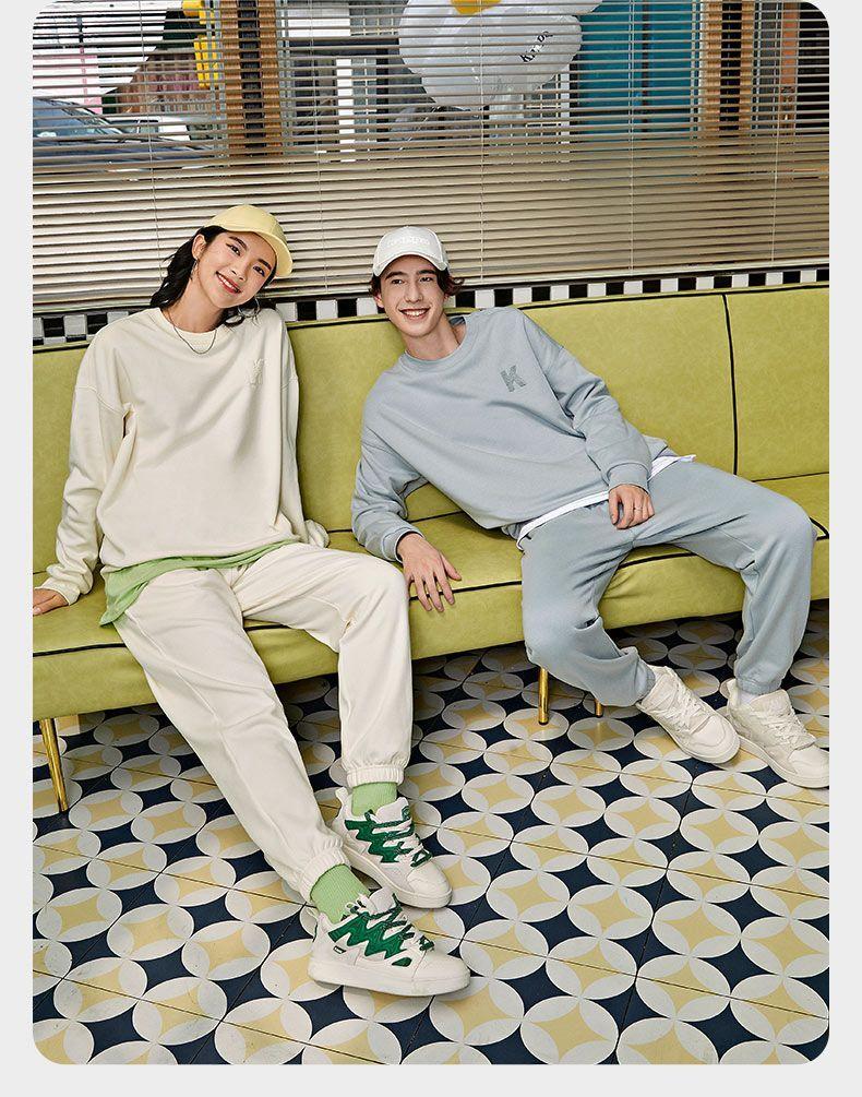 Kappa Sports Set New Men's and Women's Velvet Casual Hoodies and Pants
