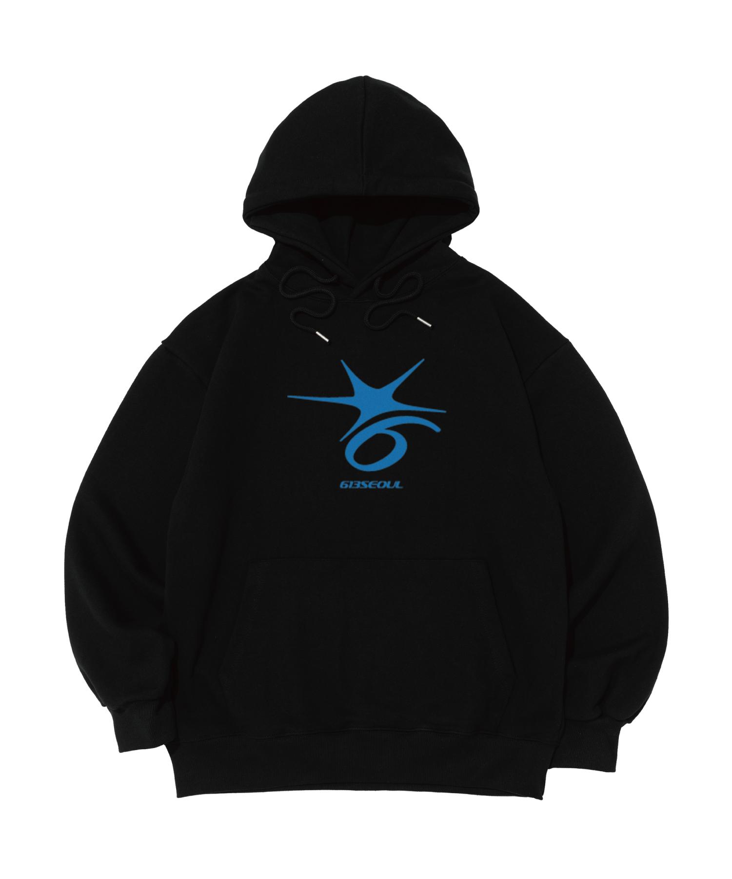 Худи с шеститочечным логотипом 613 Seoul Crack (черный) M (Fleece)