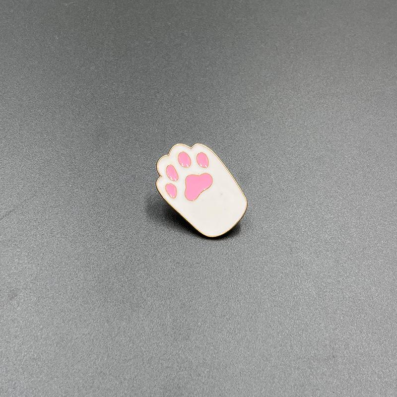 Creative Cartoon Animal Brooch: Dog, Fox, Kitten Design with Oil Drip Finish - European & American Style
