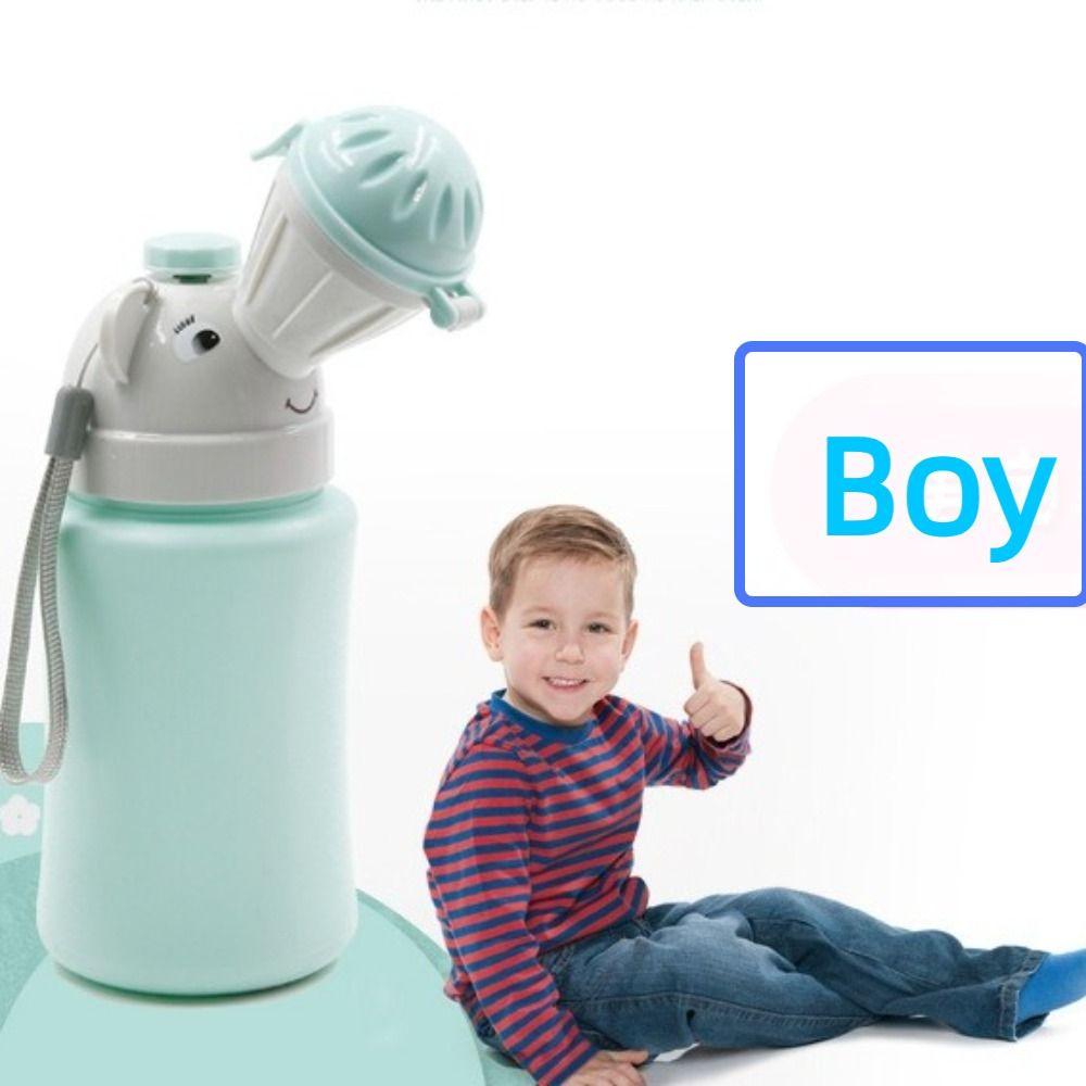 

Легкий портативный детский гигиенический туалет синего и розового цвета, аварийный туалет, писсуар с защитой от протечек, для улицы синий