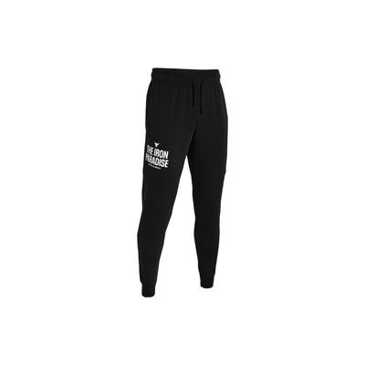 Johnson Serie Buchstabenlogo Bedruckte Fleece Jogging Trainings Strickhose Herrenhose Schwarz 1380108-001