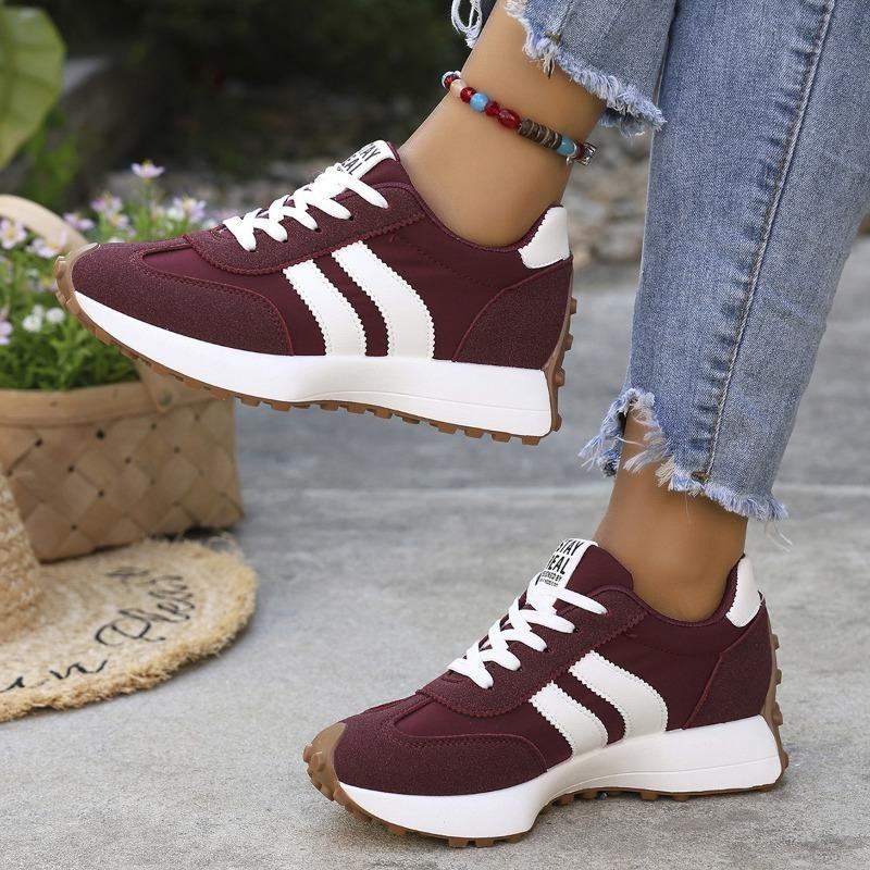 Anti-slip Sports Shoes for Women, New Style, Large Size, Platform Shoes, Low Heel