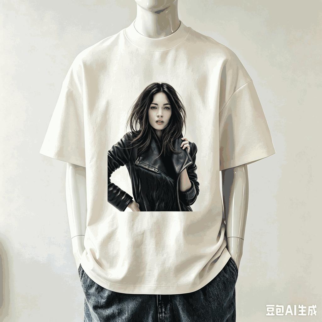 Megan Fox For Fan Gift Tshirt Unisex Unisex Harajuku Oversized Unisex Short Sleeve Streetwear High Quality Couples Soft Breathable