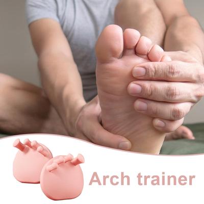 2Pcs Anti-slip Leg Sculpting Arch Trainer Thin Leg Improvement Bone Thumb Valgus Corrector Toe Splints Buttocks Arch Trainer