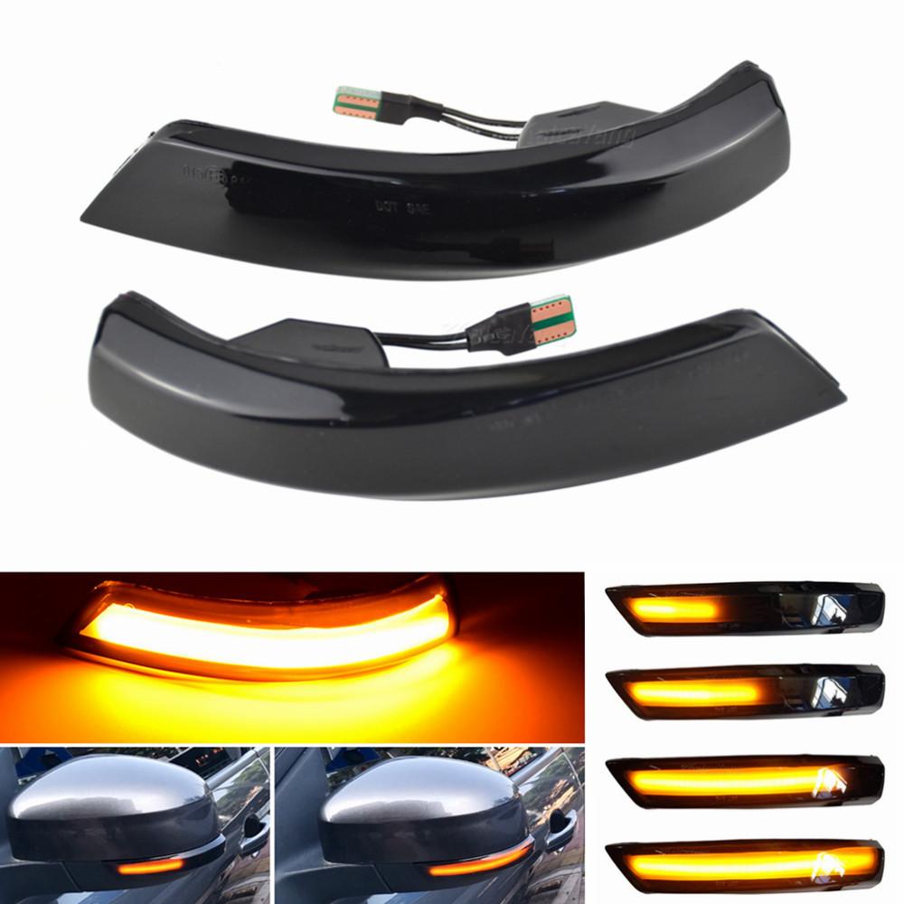 For Ford Focus Mk3 LED Light 2 3 Mk2 Mondeo Mk4 Turn Signal Lamp Flowing Side Wing Rearview Mirror Blinker Dynamic 2PCS