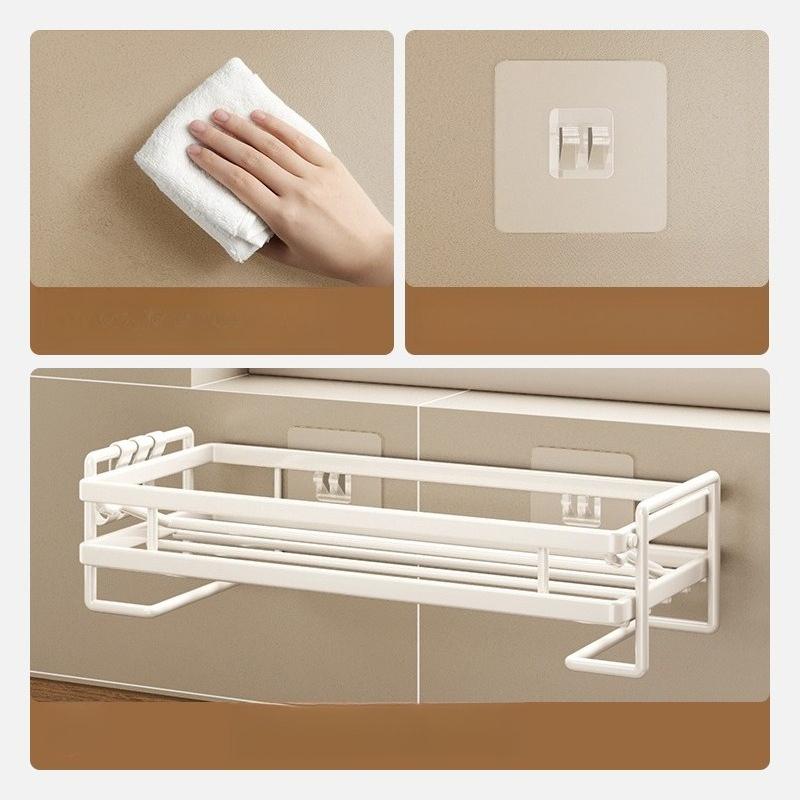 Kitchen Sink Rag Drain Rack Faucet Storage Rack Household Pool Wall Mounted Multi Function Seasoning Basket