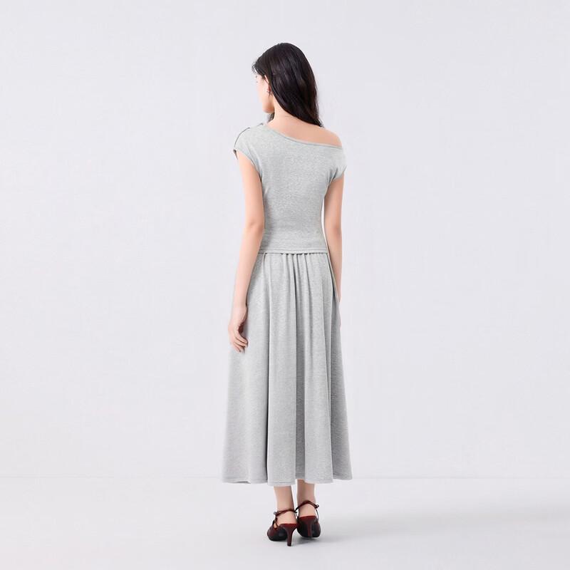 FivePlus Elegant Drape Collar Two-Piece Set