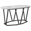 Coffee Table Gray 80 X 40 X 40.5 Cm Plywood and Metal