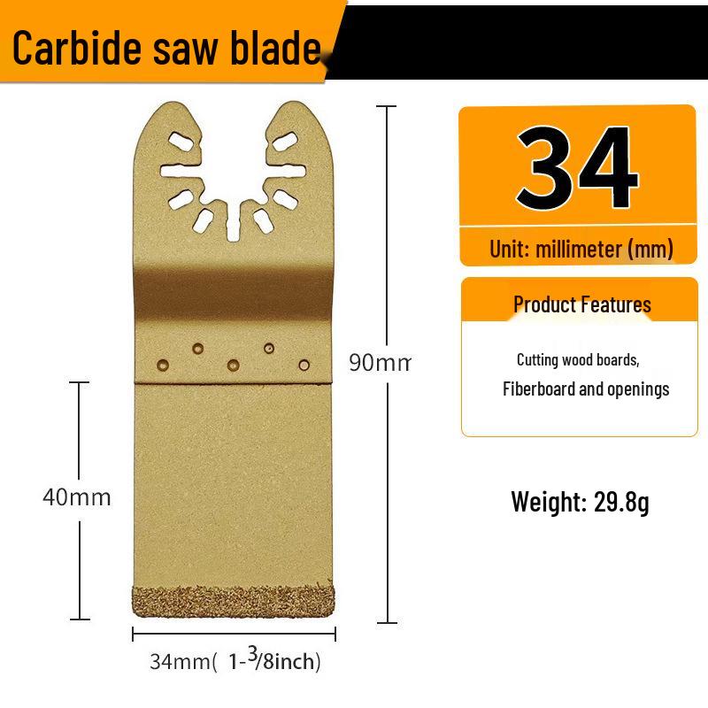 Universal Multifunctional Oscillating Saw Blade for Woodworking and Grinding