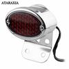 Retro LED Tail Light License Plate Lights Bracket For Harley Brake Stop Lights For Chopper Bobber Taillight Cat Eye Rear Lamp