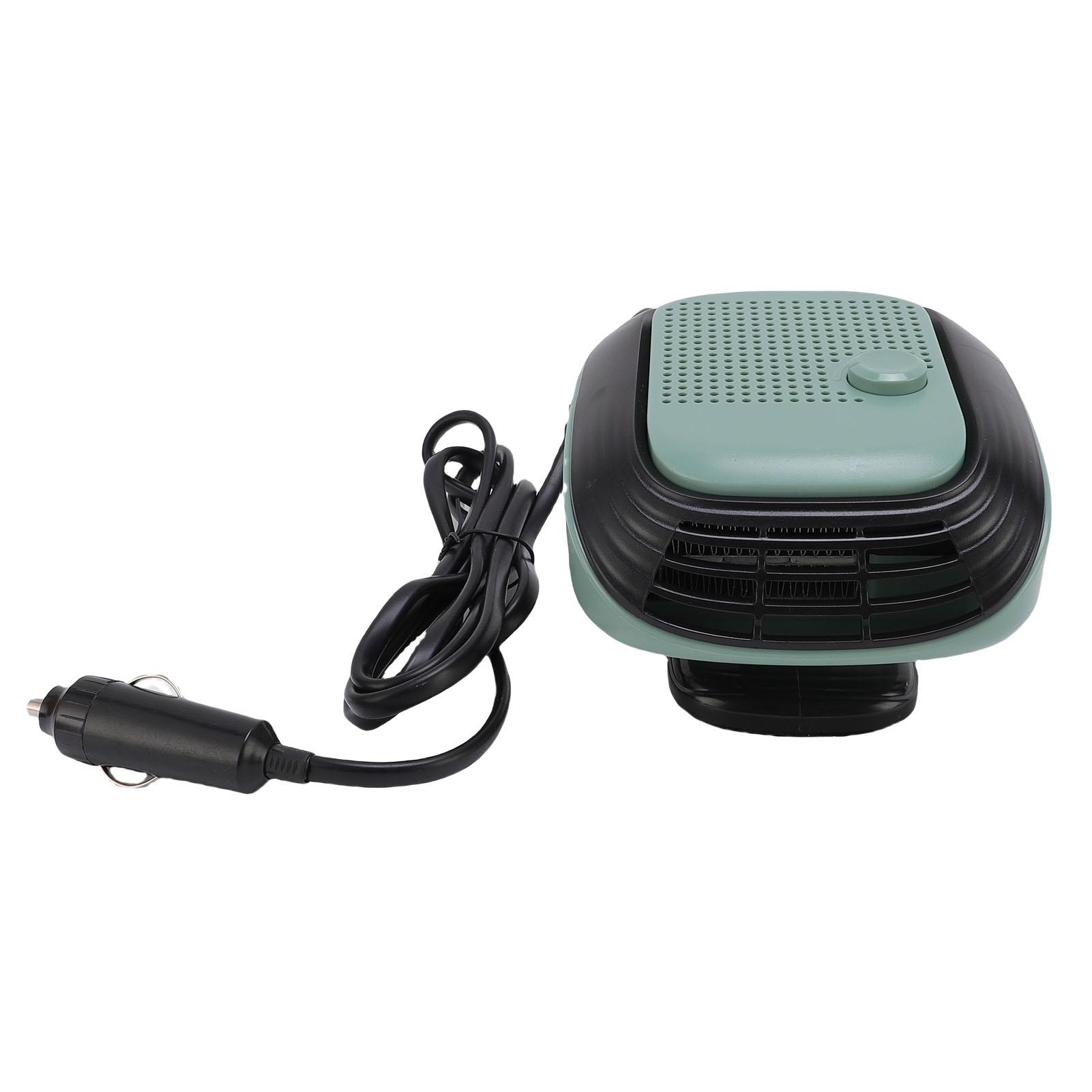 

Portable Car Heater Defogger Defroster Fast Heating Plug Into Cigar Lighter for Safe Winter Driving