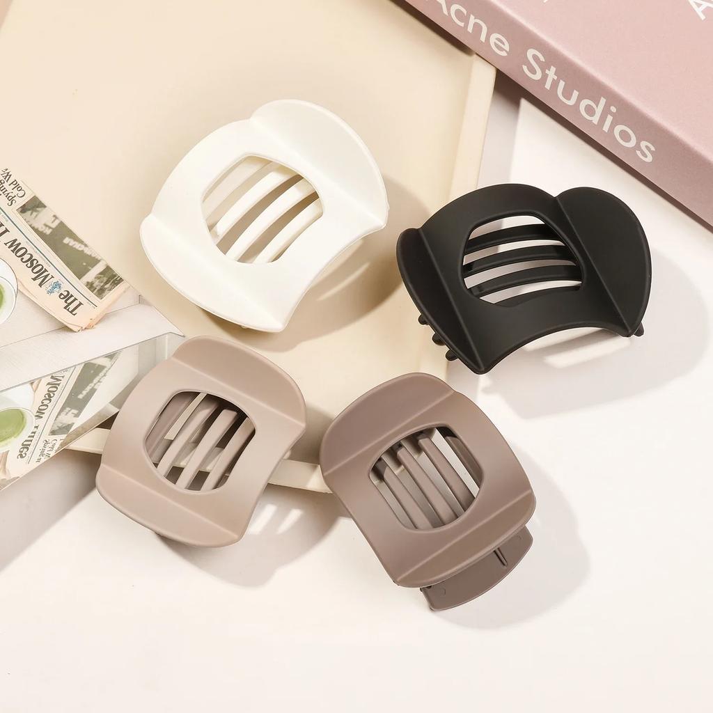 Nouvelles grandes et petites pinces à cheveux en PC pour femmes, accessoires pour cheveux antidérapants, épingles à cheveux vintage en forme d'arc en forme de griffe de canard, barrettes pour filles