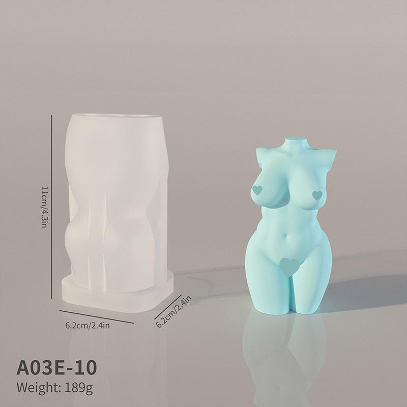 3D Human Silicone Candle Mold Diy Aromatherapy Candle Handmade Decoration Soap Chocolate Tool Cake Mold