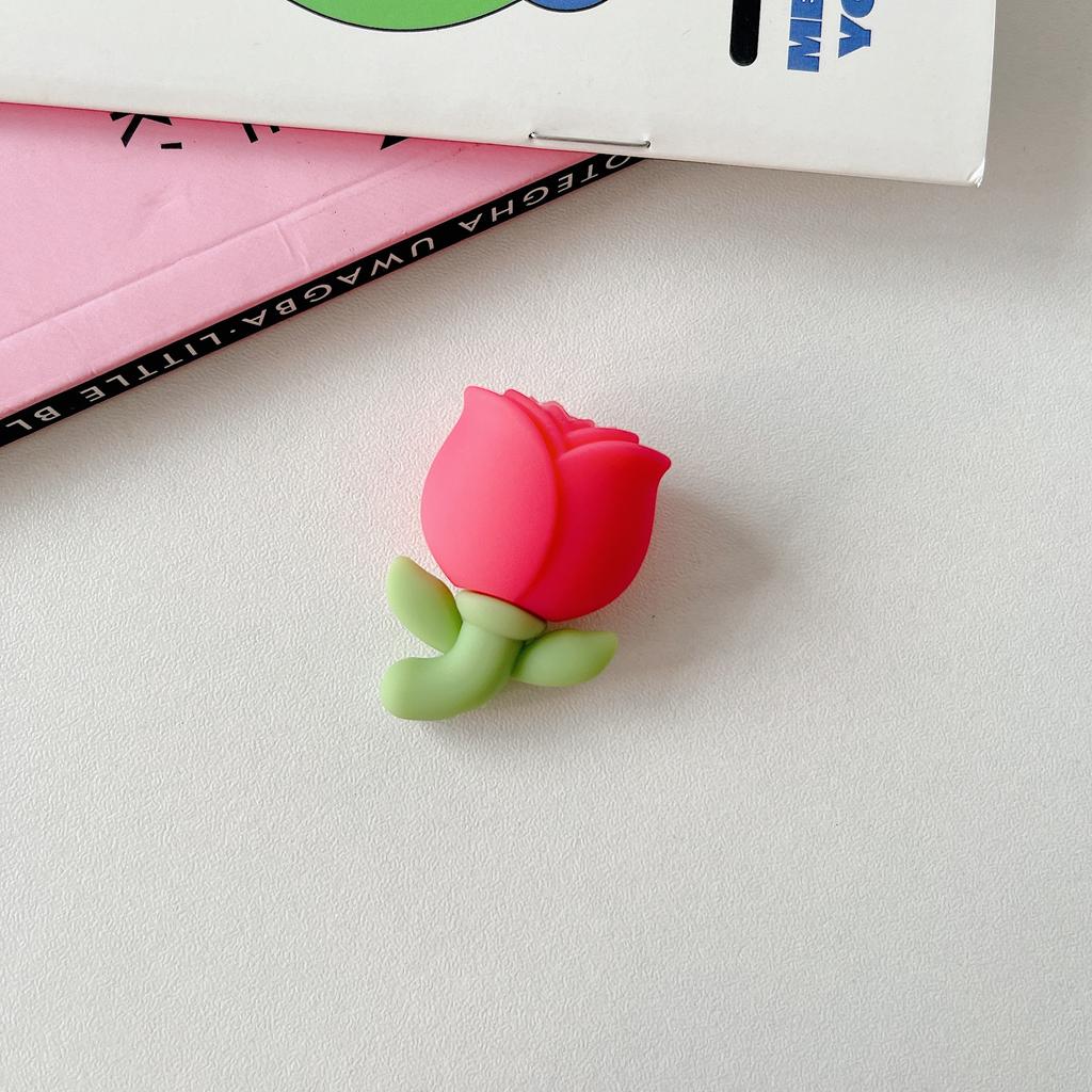 2Pcs Tulip Flower Cable Protector, Cute Decorative Charger Cable Cover, Compatible with Phone Charging Cables