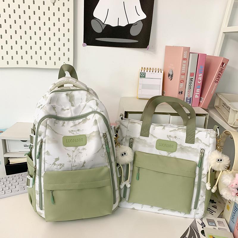 School Bag Casual Backpack Shoulder Bag Large Capacity Student Backpack Crossbody Bag Fashion Computer Bag Campus Handbag School Bag