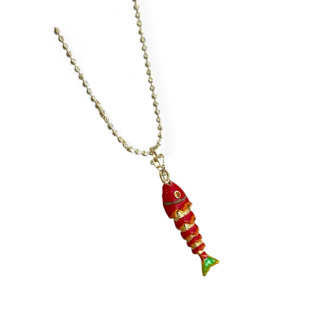 Stilvolle Fisch-Halskette mit Meeresmotiv, Benutzerfreundliche Kupfer-Schlüsselbein-Kette, Schmuck für den täglichen Gebrauch, Mehrere Farboptionen