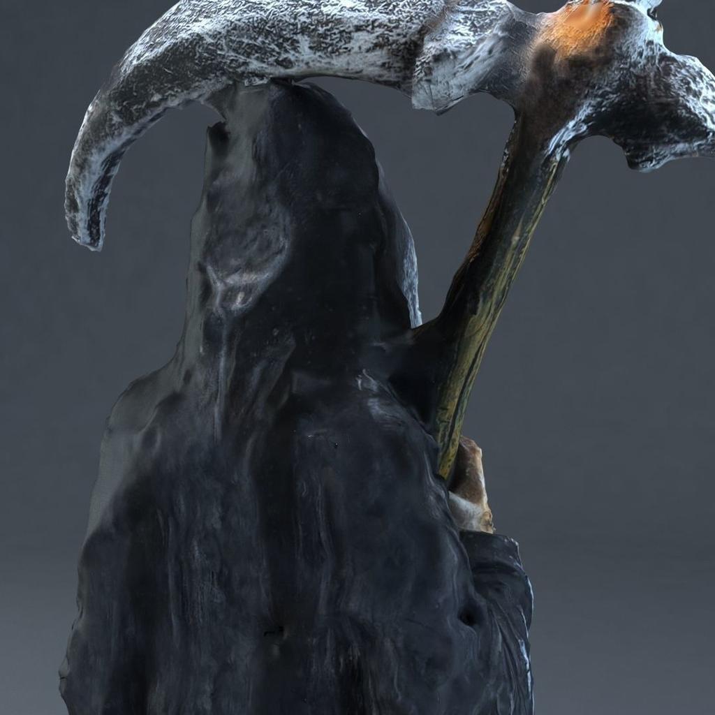 Y Europe & America Grim Reaper Sculpture Resin Crafts Halloween Garden Tabletop Decoration Ornament Scythe-Holding Reaper Statue