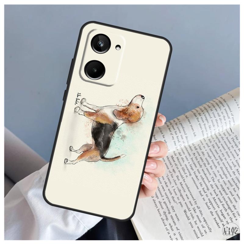 Beagle Dog For Realme GT7 Pro GT6 C67 C65 C63 C61 C55 C53 C51 C35 C71 C75 11 12 13 14 15 Pro Plus Case