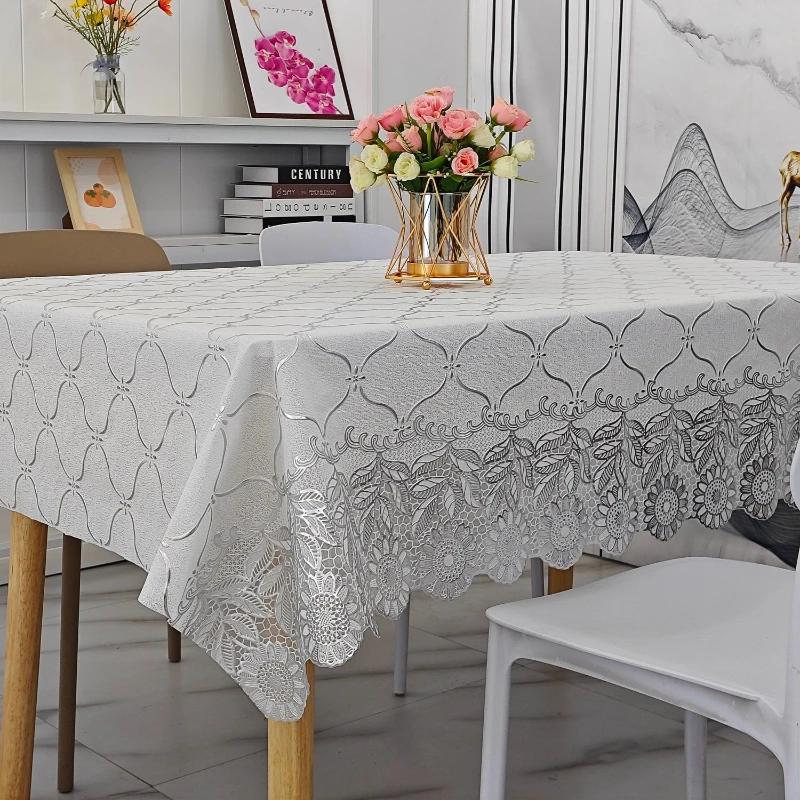 Față de masă pătrată imprimată PVC, impermeabilă, rezistentă la ulei, lavabilă, acasă, minimalistă, pentru masă, pentru masă.