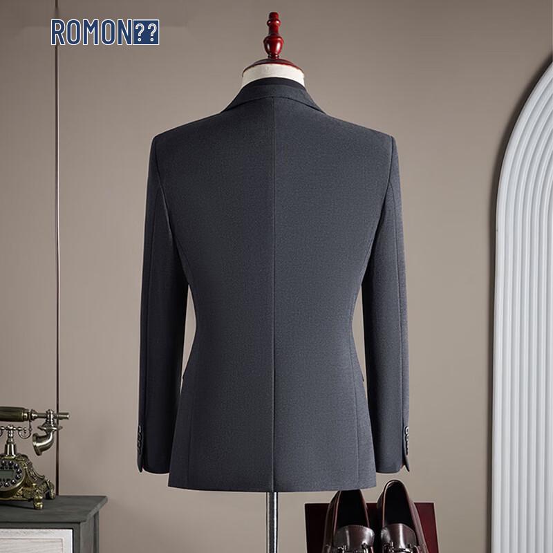 Romon Men's 3-Piece Slim Fit Business Suit Set
