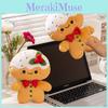 Man Festive Gingerbread Plush Toy Cotton Filling Christmas Decorations Presents
