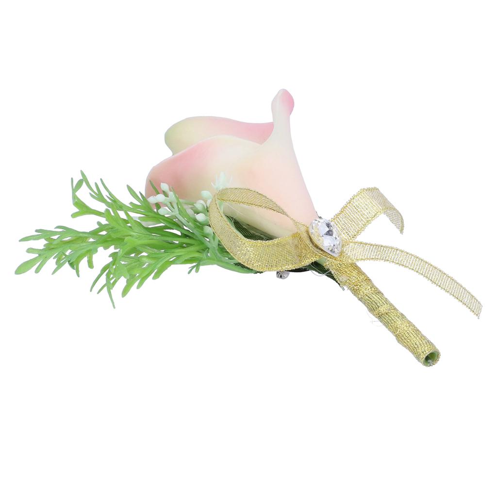 Artificial Flower Wedding Corsage Groom   Boutonniere Brooch Wedding Party Decor