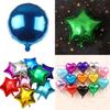 Solid Colour 18" Foil Balloons Heart Star Round Shape For Wedding Birthday Party