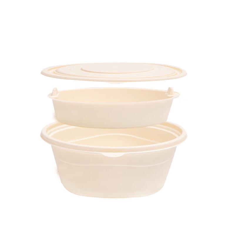 

Homeglen Biodegradable Corn Starch Round Meal Prep Containers