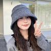 Autumn And Winter Retro Knitted Bucket Hat Mixed Color Texture Warm Basin Hat Fashion Casual Show Face Small Versatile