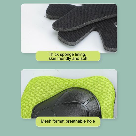6Pcs/Set Kids Skating Protective Gear Kit with Knee Elbow Pad Wrist Guard Protector Roller Skate Skateboard Scooter Bike Cycling Safety Equipment