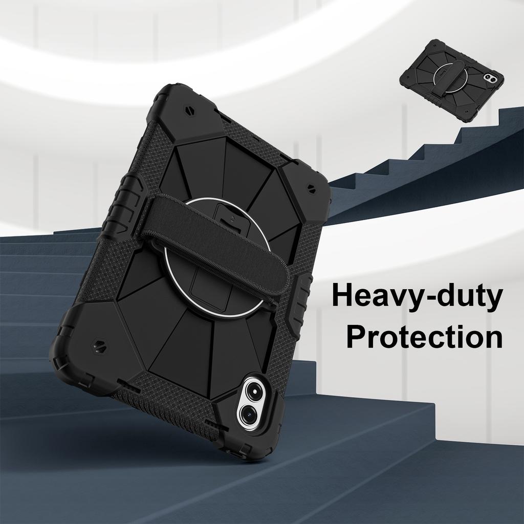 Tablet Case For Xiaomi Redmi Pad 2 Pro Silicone + PC Kickstand Cover with Handy Strap