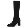 The New Long Boots In Autumn and Winter Are Elastic But Knee Boots, Thick Heels Are Thin, and High Boots Do Not Fall Off. Women's High-heeled Boots