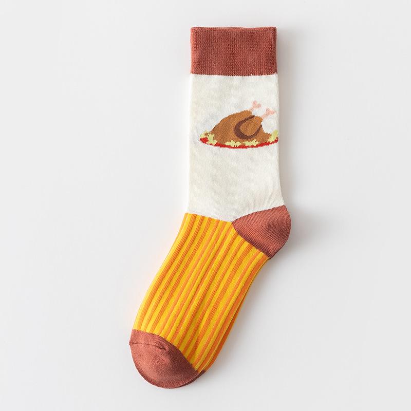 Ladies Spring and Autumn Street Fashion In The Tube Cotton Socks