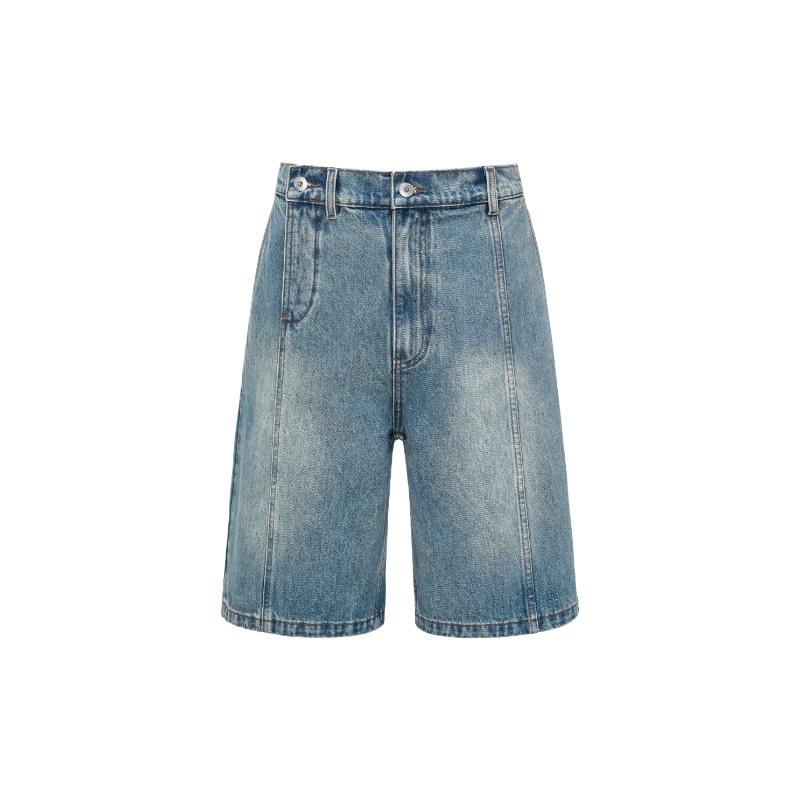 Feng Chen Wang Denim Shorts Men's Blue FUS19ST05B