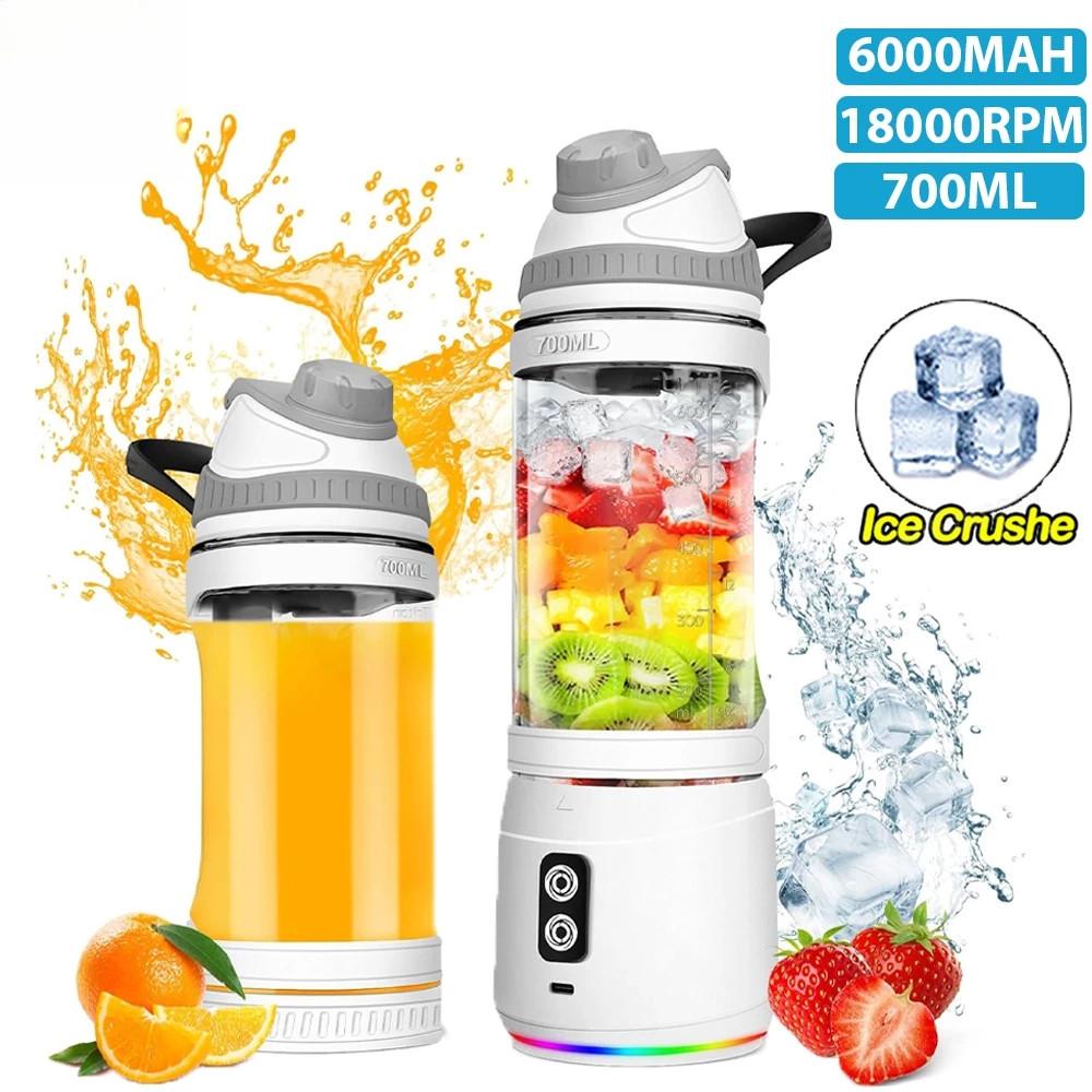 700ML Large Capacity Small Travel Portable Juice Blender USB Rechargeable Mini Juice Cup Electric Juicer