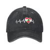 Lebanon Flag Heart Accessories Baseball Caps Unisex Casual  Caps Hat Adjustable Trucker Hats Snapback Cap