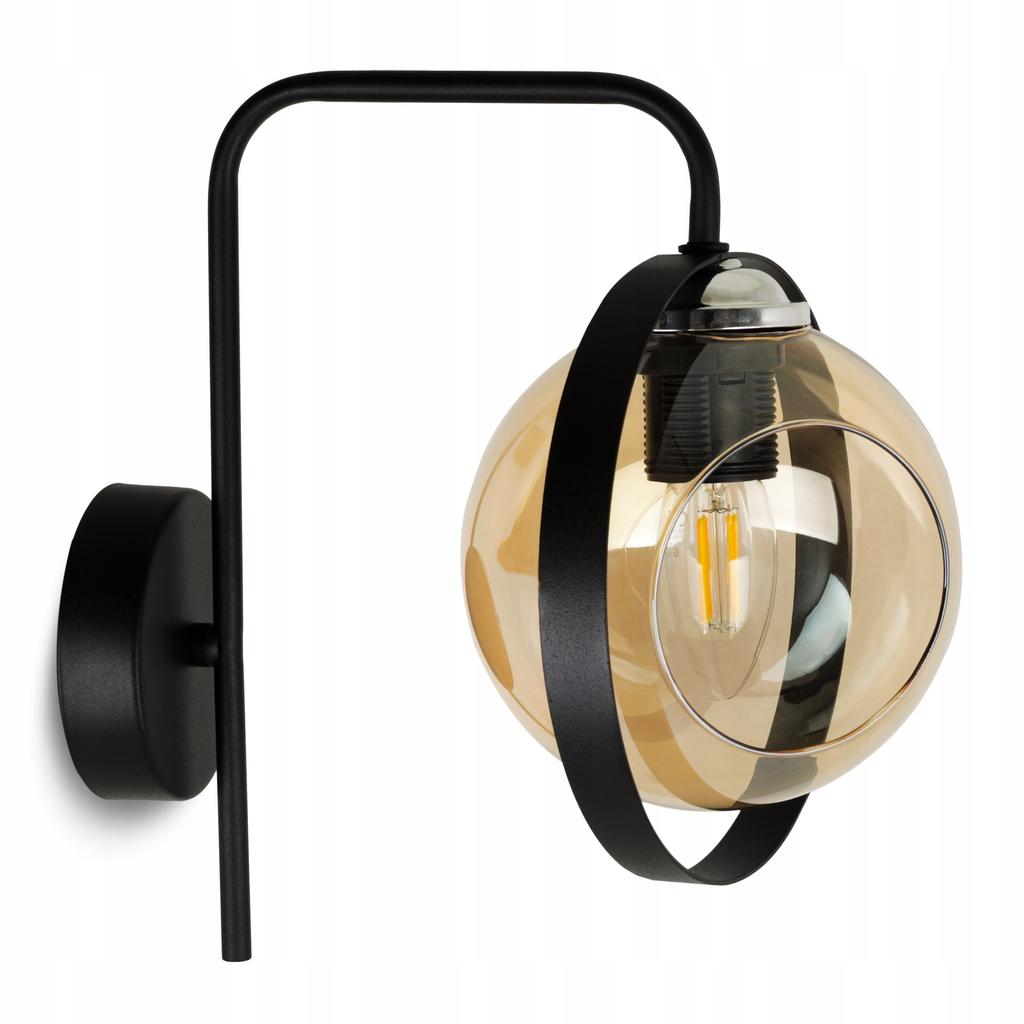 MODERN HONEY GLASS RING WALL LAMP