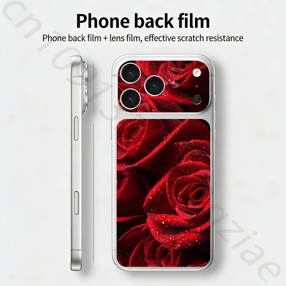 

Акварельное Граффити Для iPhone 17 pro Max /17 pro Полное Покрытие Наклейка Пленка-Обертка 3D Цветная Задняя Защитная Наклейка iPhone17pro