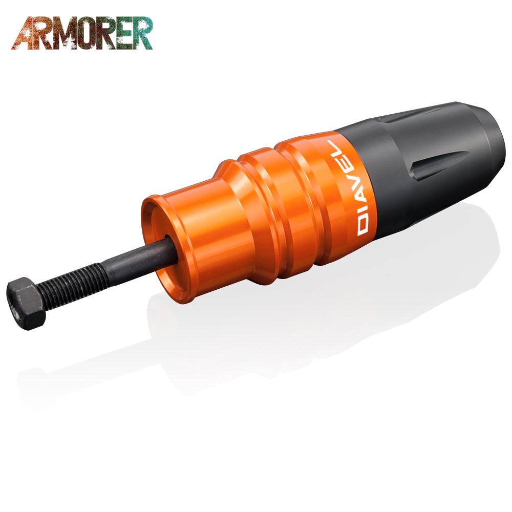 Universal Exhaust Sliders Crash Pads Protector Frame Falling Protectors For Ducati Diavel X Diavel/S Diavel 1260  Diavel