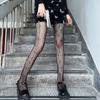 Lolita Girls Cute Pentacle Print Tights Women Sexy Gothic Punk Magical Five-Pointed Star Mesh Fish Net Pantyhose Body Stockings