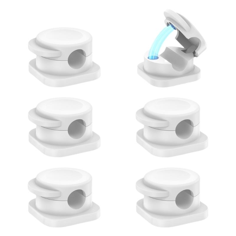 

Spring Cord Holder Clip Adjustable Cable Organizers with Strong Adhesive for Desk and Car Use