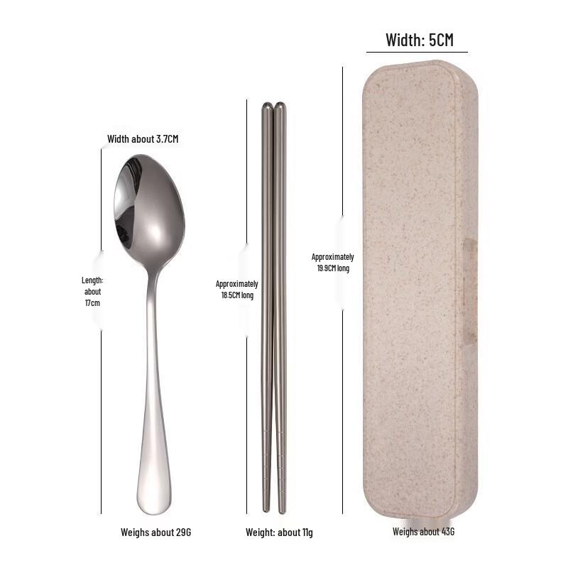 Abay Portable Stainless Steel Cutlery Set
