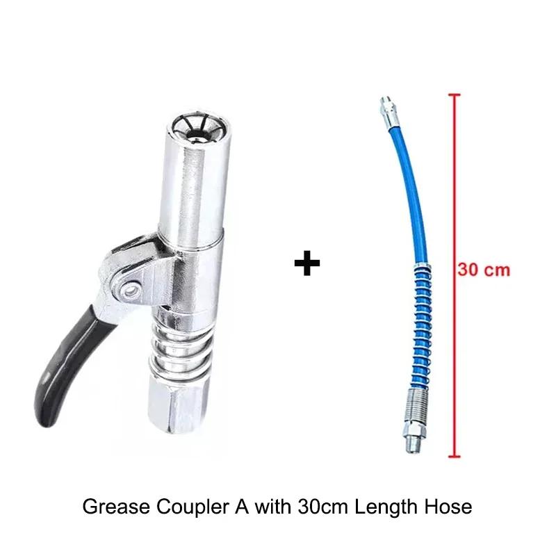 Grease Gun Coupler 10000 PSI NPTI/8 High Pressure Grease Nozzle Oil Pump Car Syringe Lubricant Tip Repair Accessories Lubricant